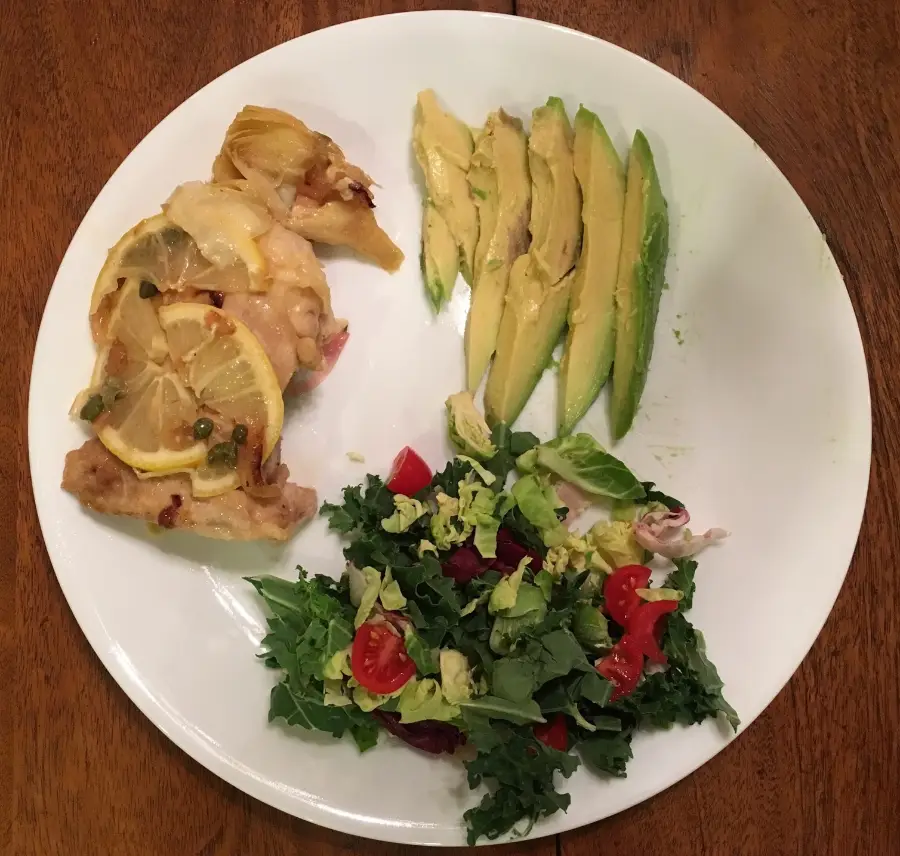 chicken and avocado